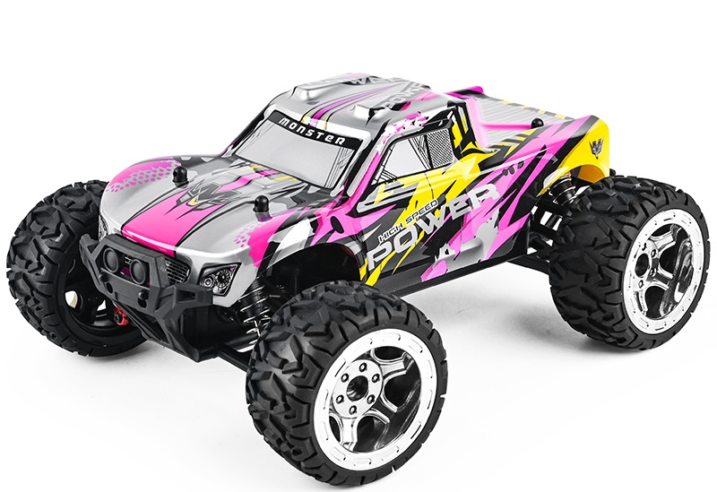 Guokai Monstertruck : 4wd Fjernstyret 4ghz 35km Lilla - Guokai Fjernstyret  - 5712548145475