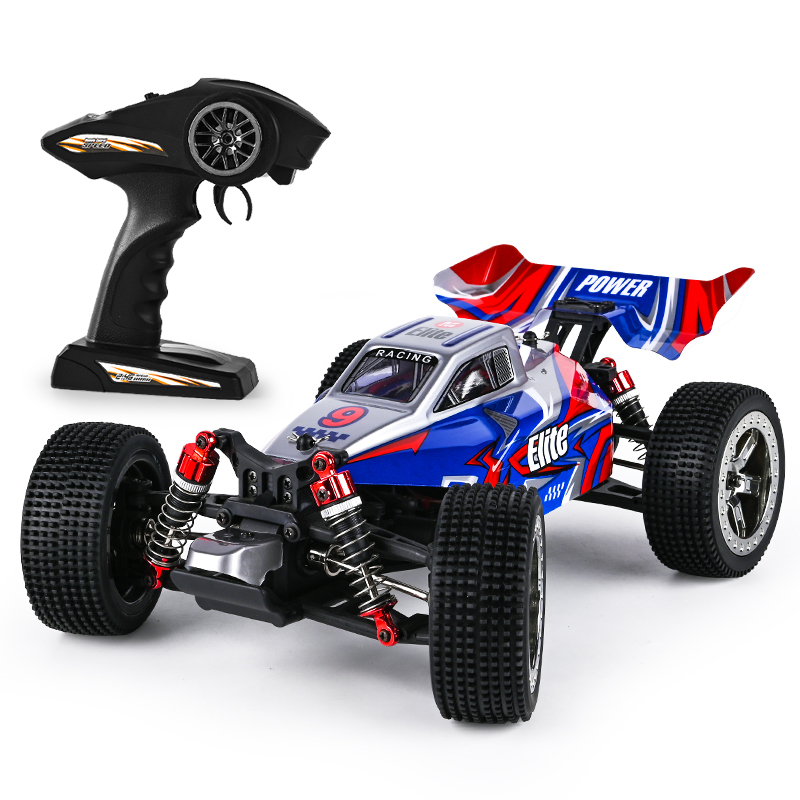 Guokai Off Road Buggy : Brushless 4wd Fjernstyret 4ghz 45km Blå - Mcu Fjernstyret  - 5712548145451