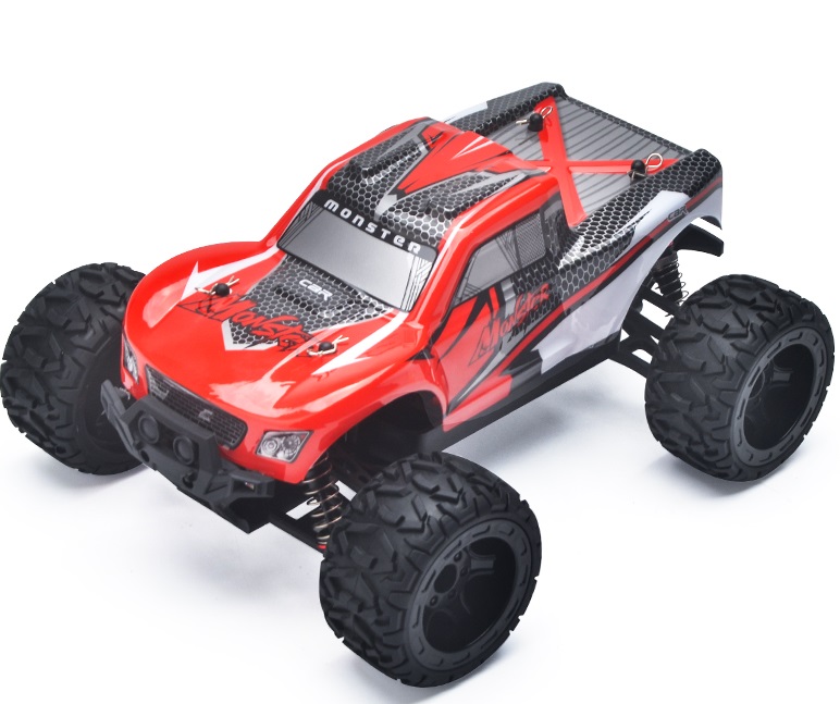 Guokai Monstertruck : 4wd Fjernstyret 4ghz 35km Rød - Mcu Fjernstyret  - 5712548145482