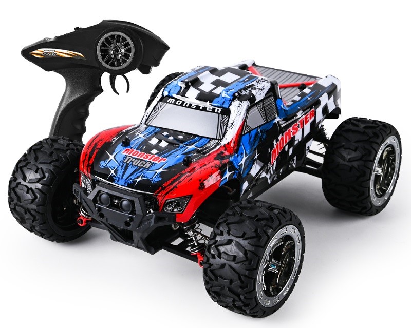 Guokai Monstertruck : Brushless 4wd Fjernstyret 4ghz 45km Blå - Mcu Fjernstyret  - 5712548145444